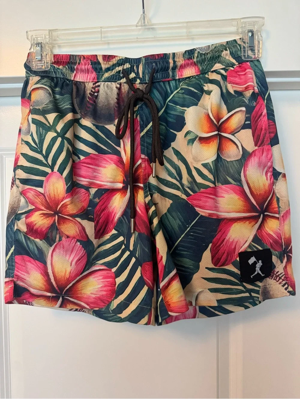 Men's small Baseballism Aloha ball diamond air Tropical Floral mesh Shorts